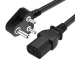 Power Cord (1.2 Meter) For PC - Strong, Safe & Long-Lasting