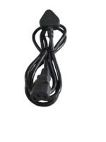 Computer Power Cable Cord for Desktops PC and Printers/Monitor SMPS Power Cable IEC Mains Power Cable (Black) (1.5M- Black) - Image 2