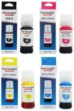 Formujet EP 003 Refill Dye Ink Set of 4 Color X 70g (BK/C/M/Y) Compatible for Epson Eco Tank Printer L3110, L3150 L3110, L3115, L3116, L3151, L3152, L3156, L5190 etc