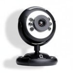Quantron QPC-1010, MR. BOSS USB Webcam 6 Light Camera. Webcam (Black and White)