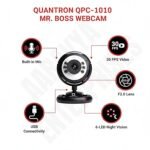 Quantron QPC-1010, MR. BOSS USB Webcam 6 Light Camera. Webcam (Black and White) - Image 3