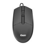 Foxin Glide Wired Mouse | 1200 DPI Optical Sensor | 1.2M Cable | 3 Buttons | Silent & Durable | Wired Mouse for Laptop, PC, Desktop & Gaming