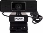 Punta High Resolution 1080P full HD Webcam with Built-in Microphone & Video call feature, Black, (1 Year Warranty)